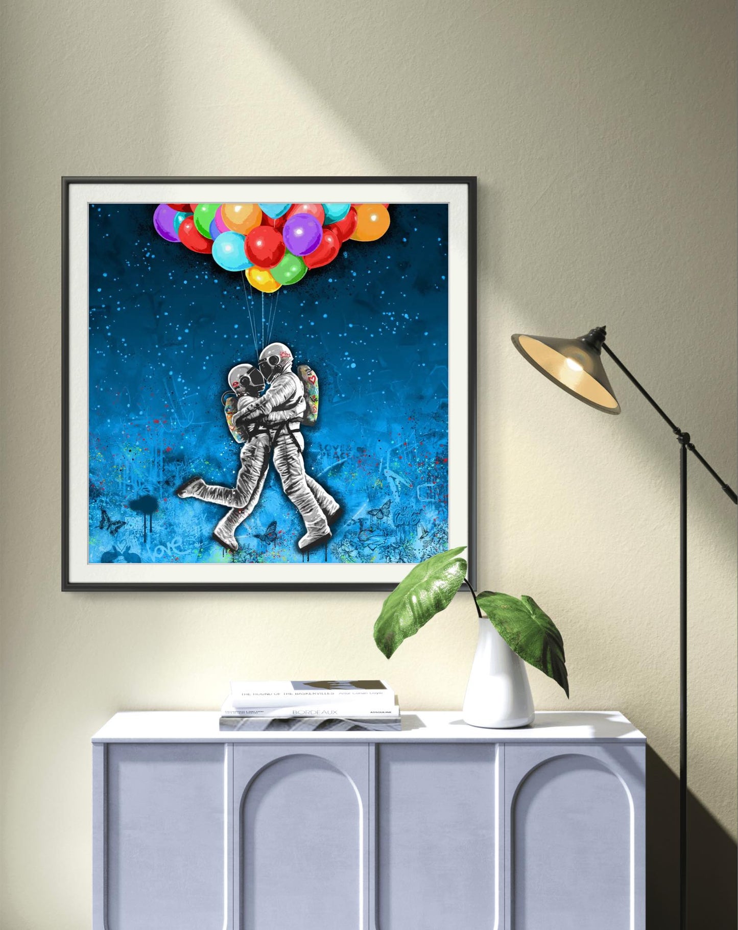 Bilde av Rino Larsen "To The Moon" laget av Rino Larsen, popart kunst fra Galleri2b