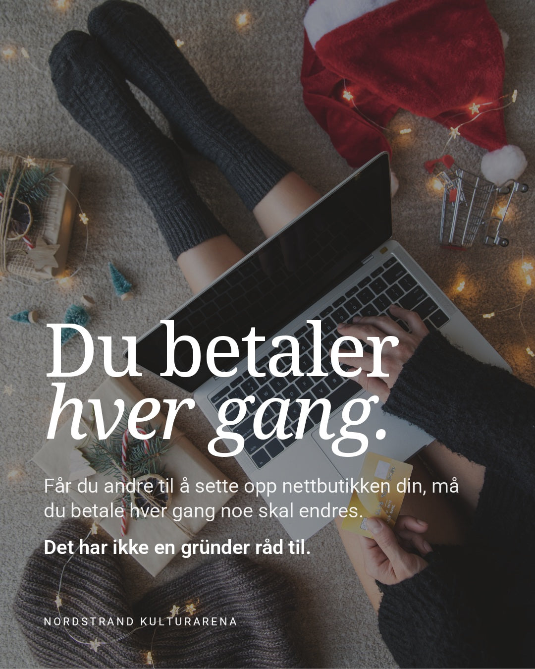 Du betaler hver gang. Egen nettbutikk uten provisjon til andre