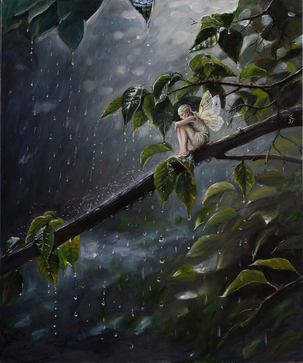 Midtsommerregn av Signe Bødtker – signert giclée-trykk | Galleri2b
