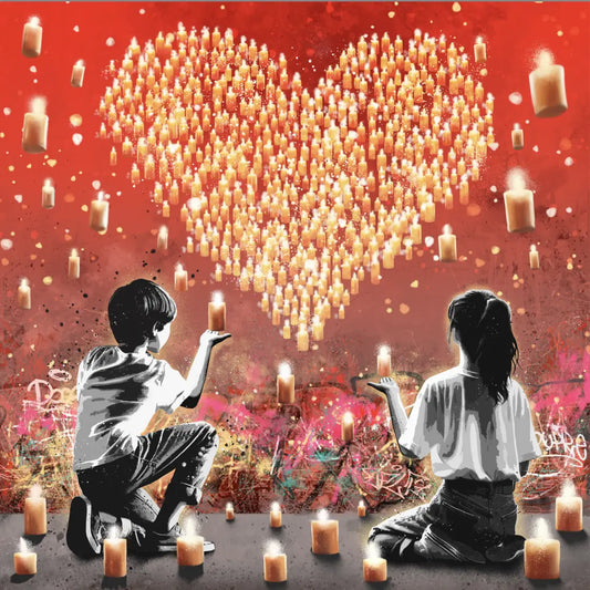Kunsttrykk "Ignite" av kunstneren Rino Larsen 