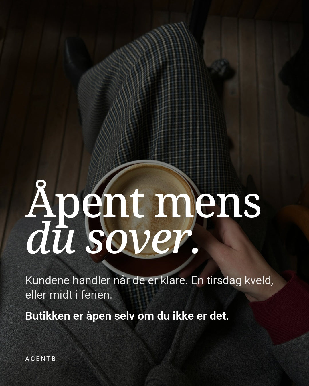 Åpent mens du sover. Nettbutikken selger også når du ikke er på jobb
