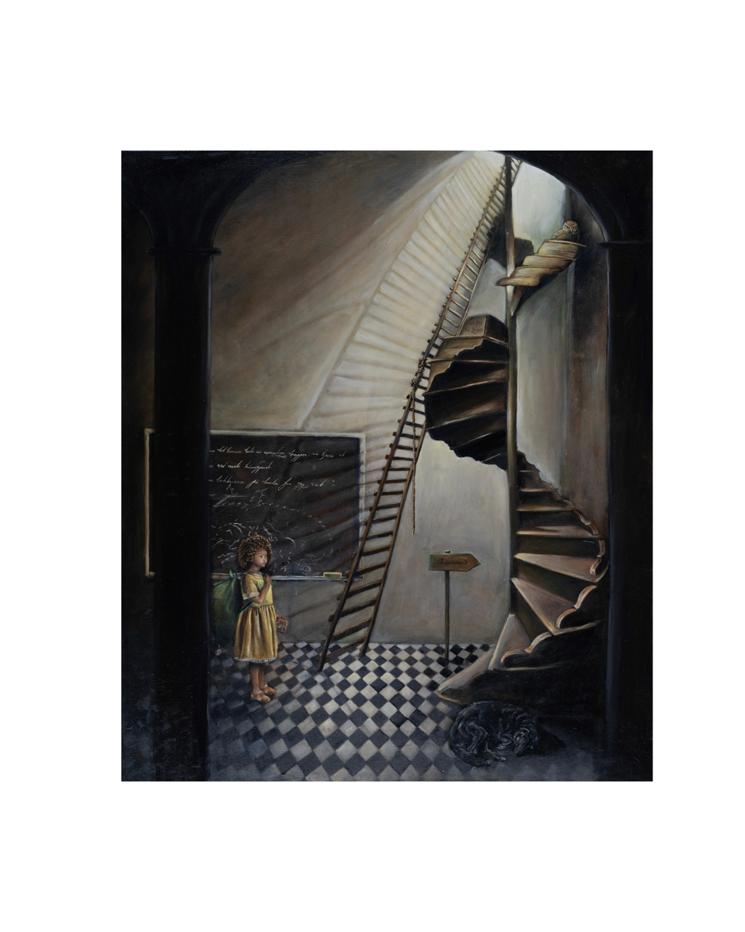 Trappen av Signe Bødtker – signert giclée-trykk | Galleri2b