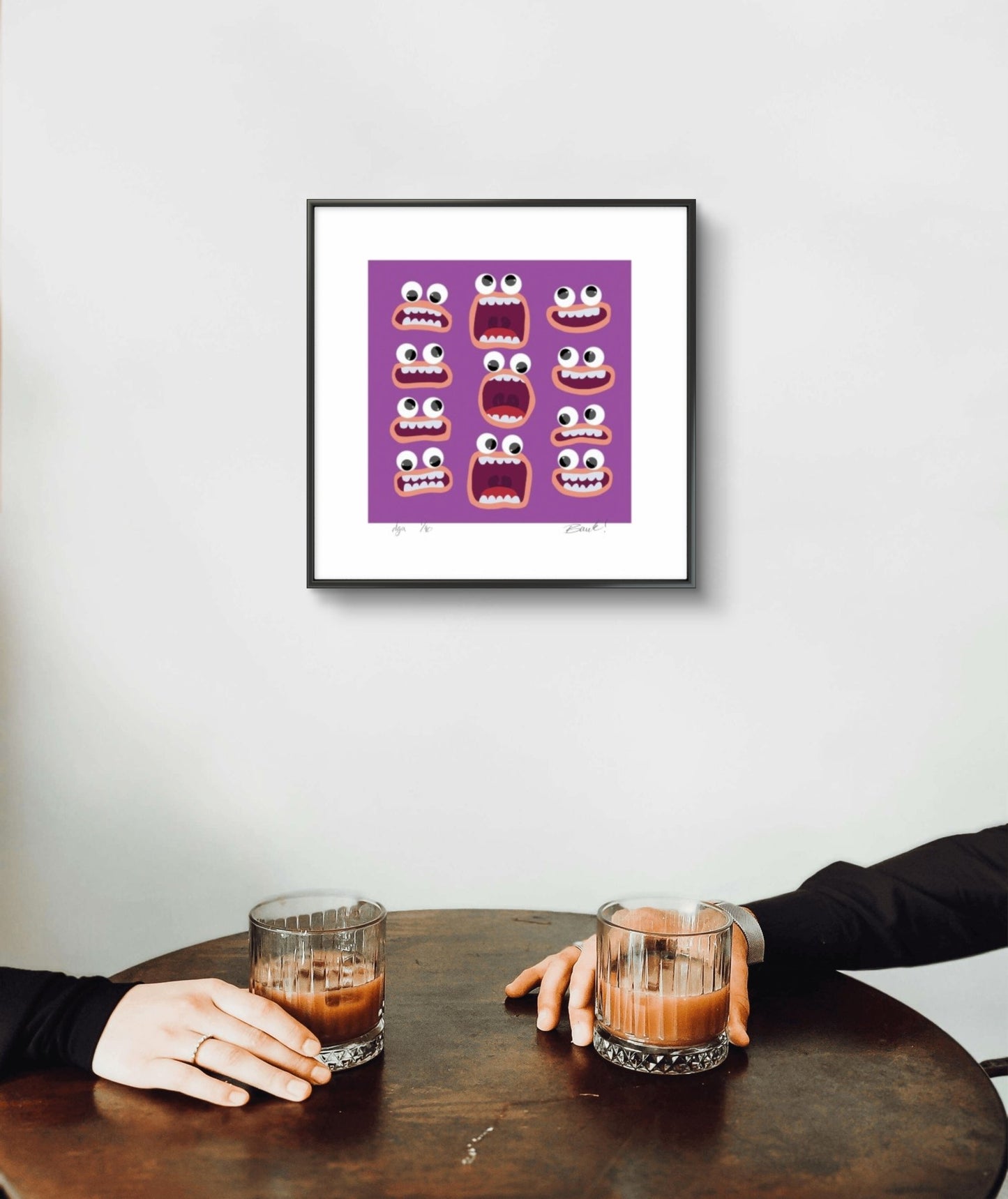 Bilde av Ronny Bank "Allsang på grensen" laget av Ronny Bank, popart kunst fra Galleri2b