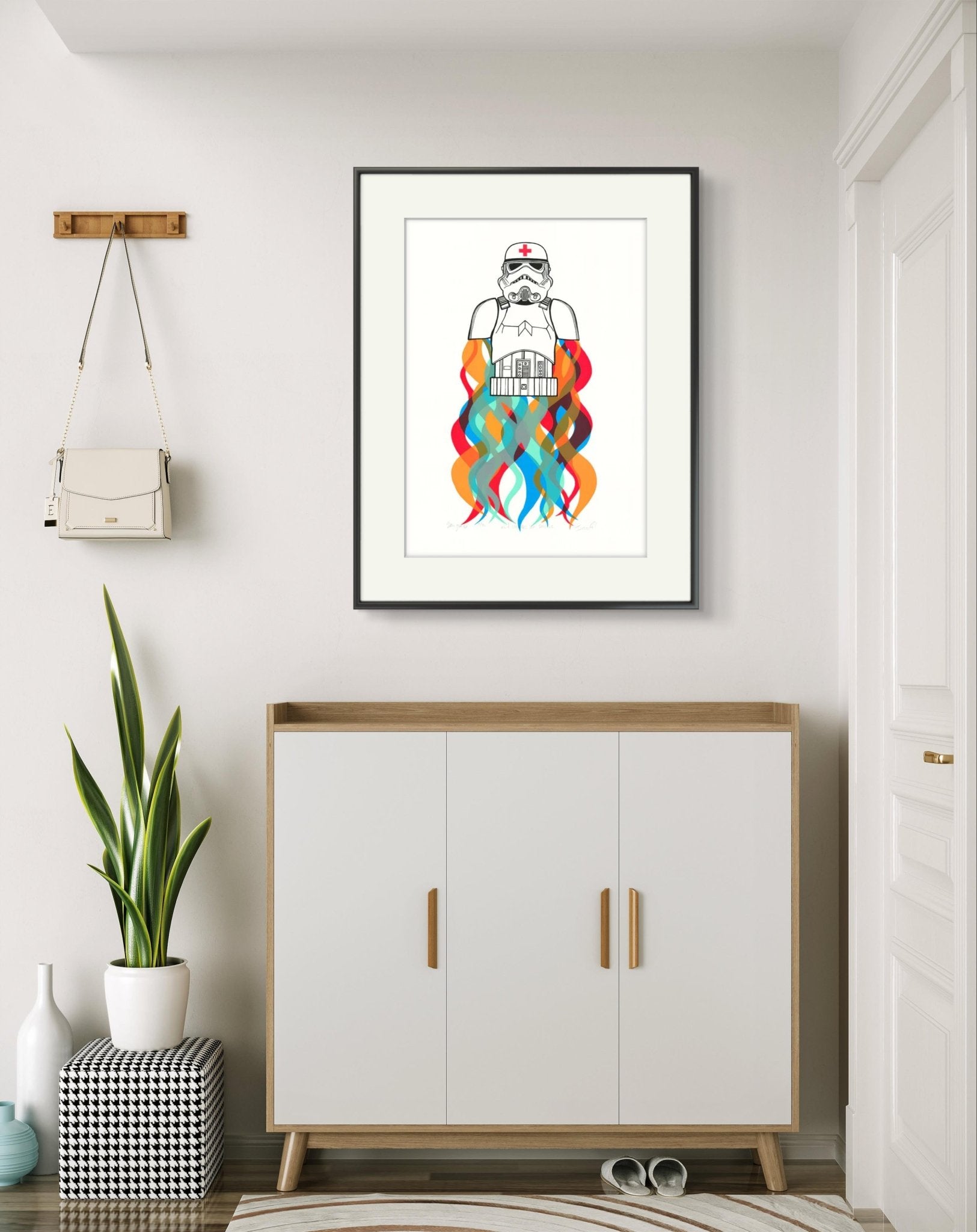 Bilde av Ronny Bank "Art makes nos ense" laget av Ronny Bank, popart kunst fra Galleri2b