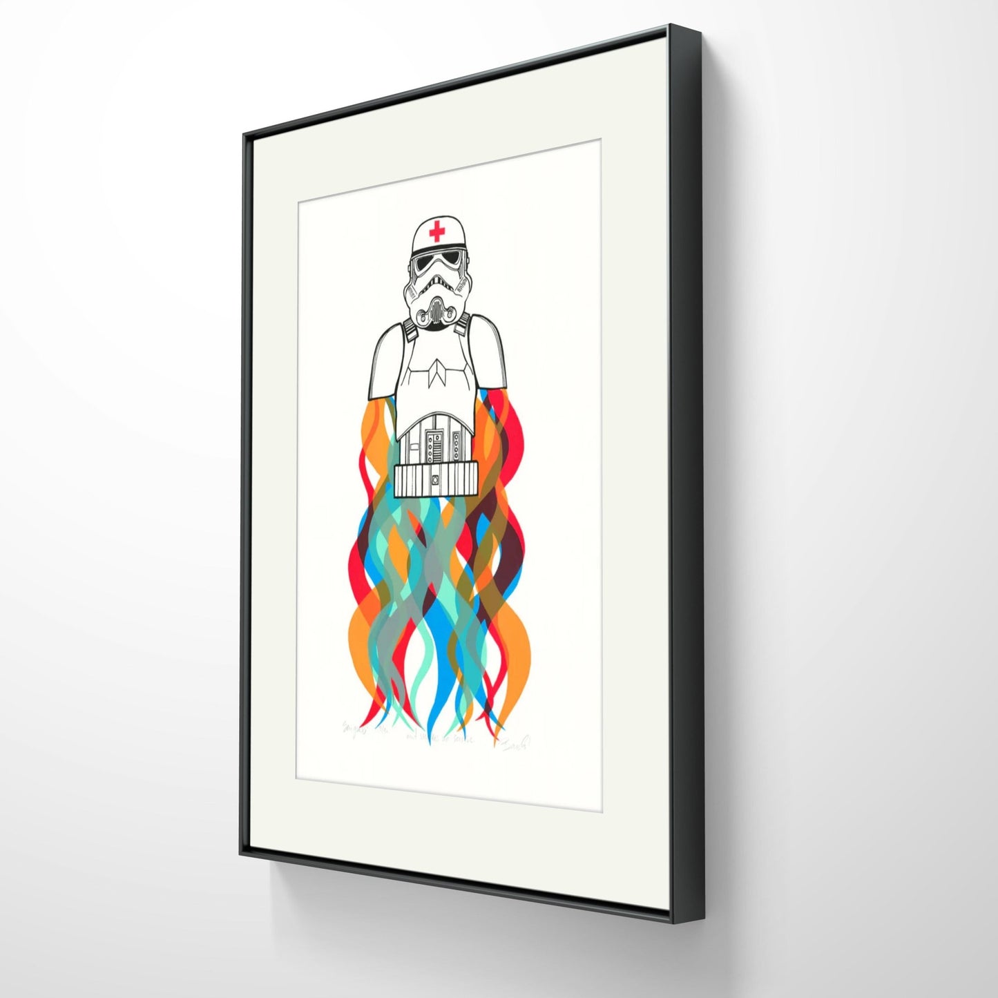 Bilde av Ronny Bank "Art makes nos ense" laget av Ronny Bank, popart kunst fra Galleri2b