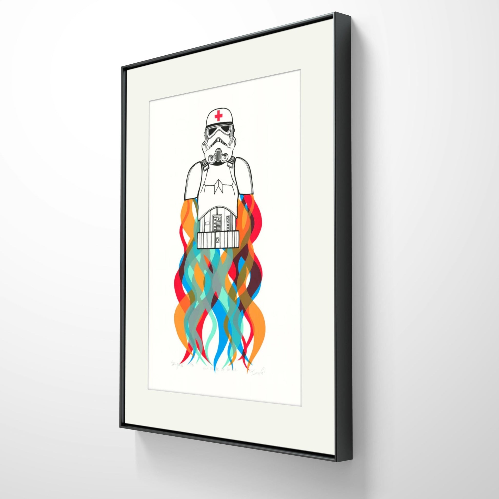 Bilde av Ronny Bank "Art makes nos ense" laget av Ronny Bank, popart kunst fra Galleri2b