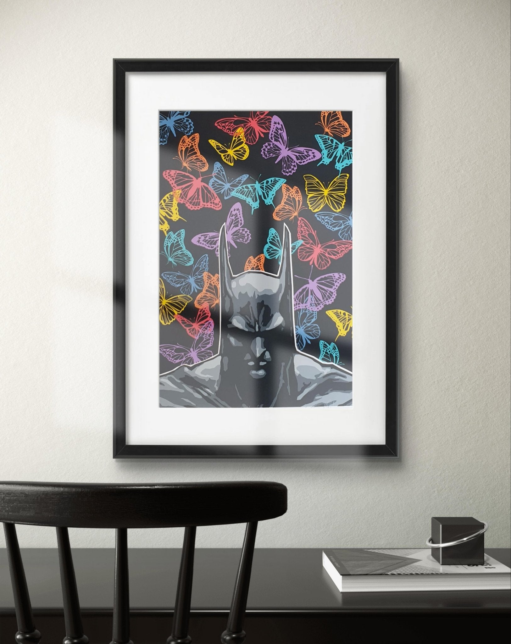 Bilde av Ronny Bank "Butterflyman" - Colour edition laget av Ronny Bank, popart kunst fra Galleri2b