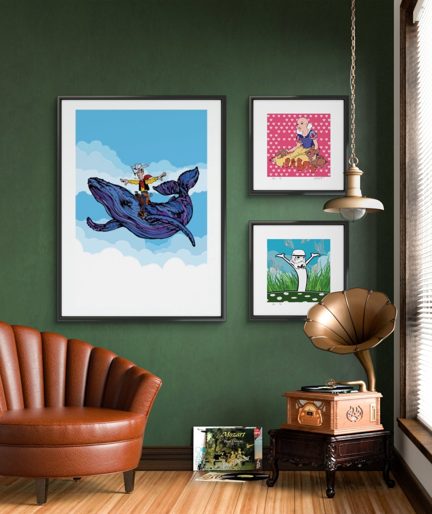 Bilde av Ronny Bank "Den vakreste" laget av Ronny Bank, popart kunst fra Galleri2b