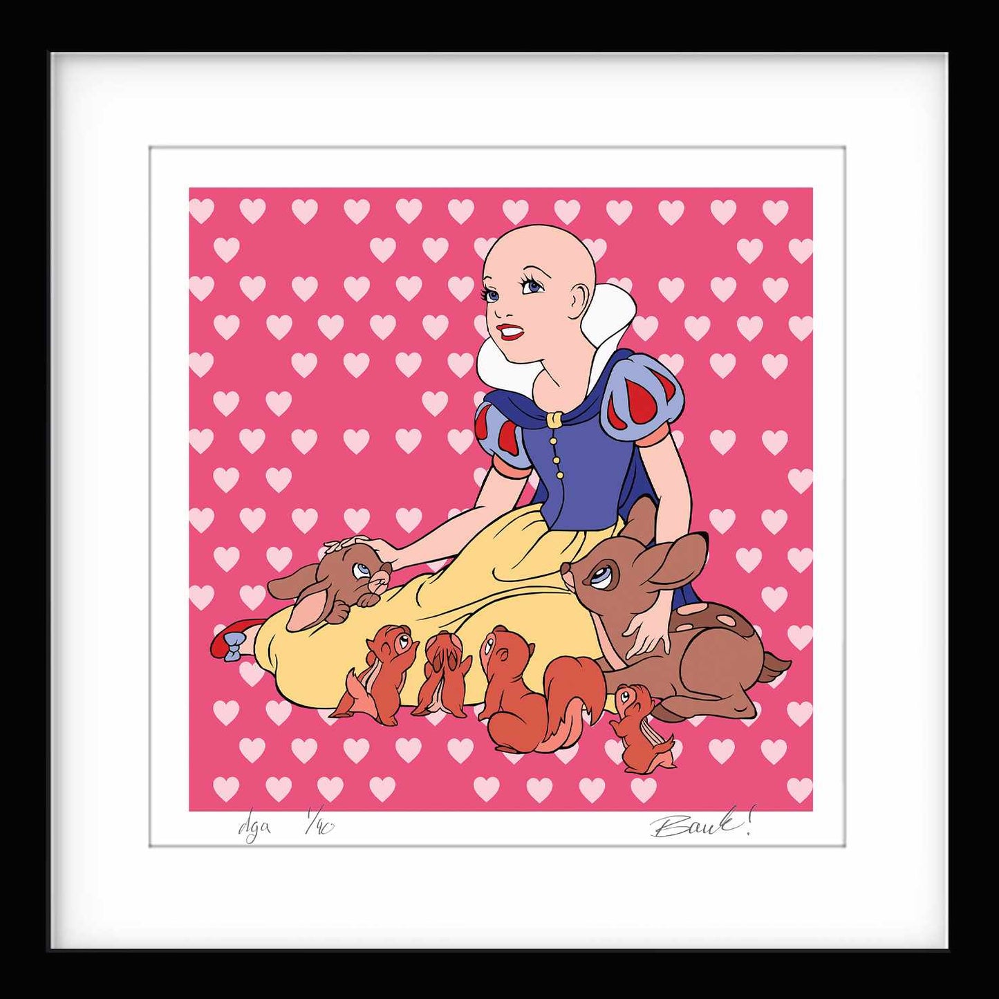 Bilde av Ronny Bank "Den vakreste" laget av Ronny Bank, popart kunst fra Galleri2b