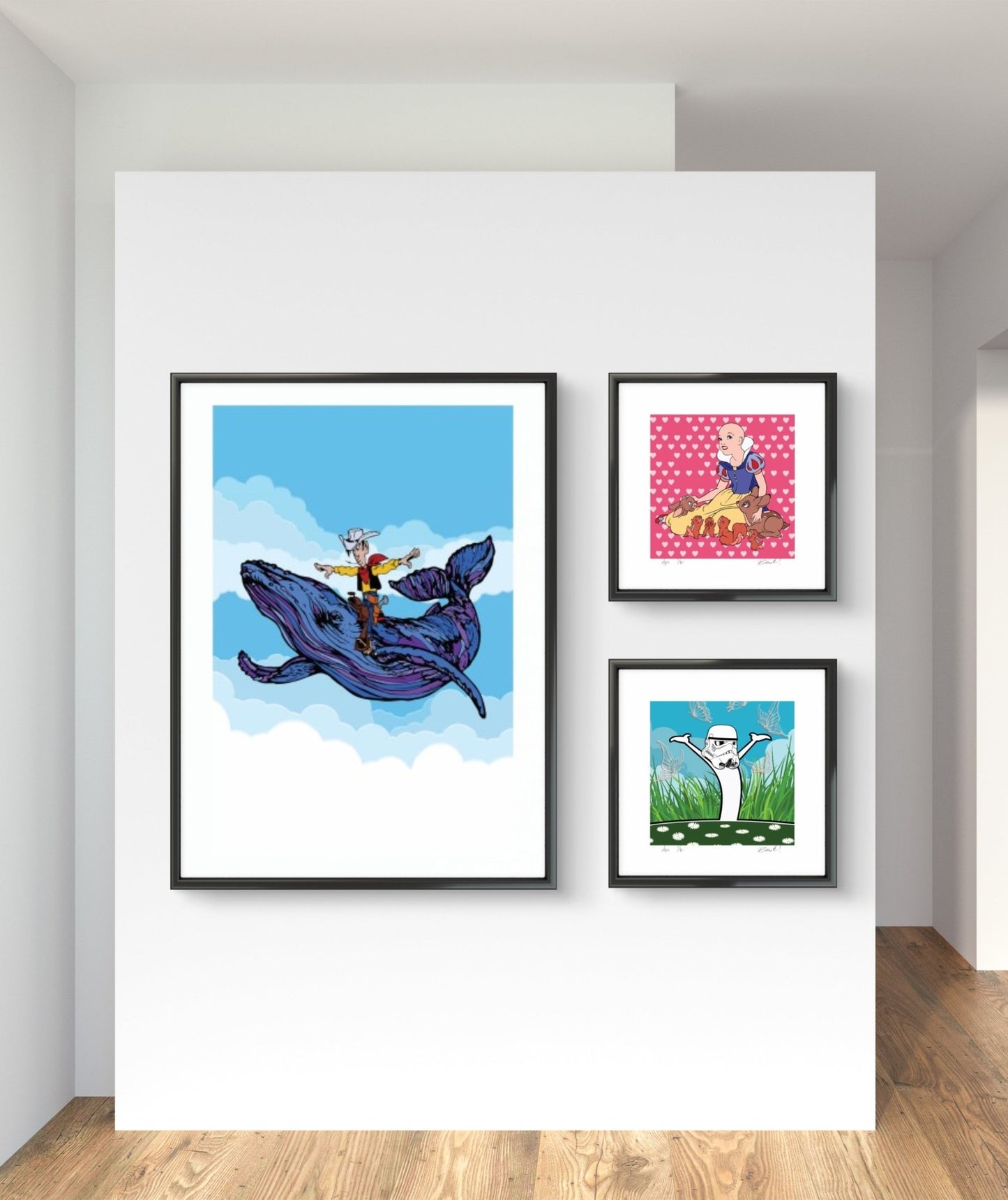 Bilde av Ronny Bank "Den vakreste" laget av Ronny Bank, popart kunst fra Galleri2b