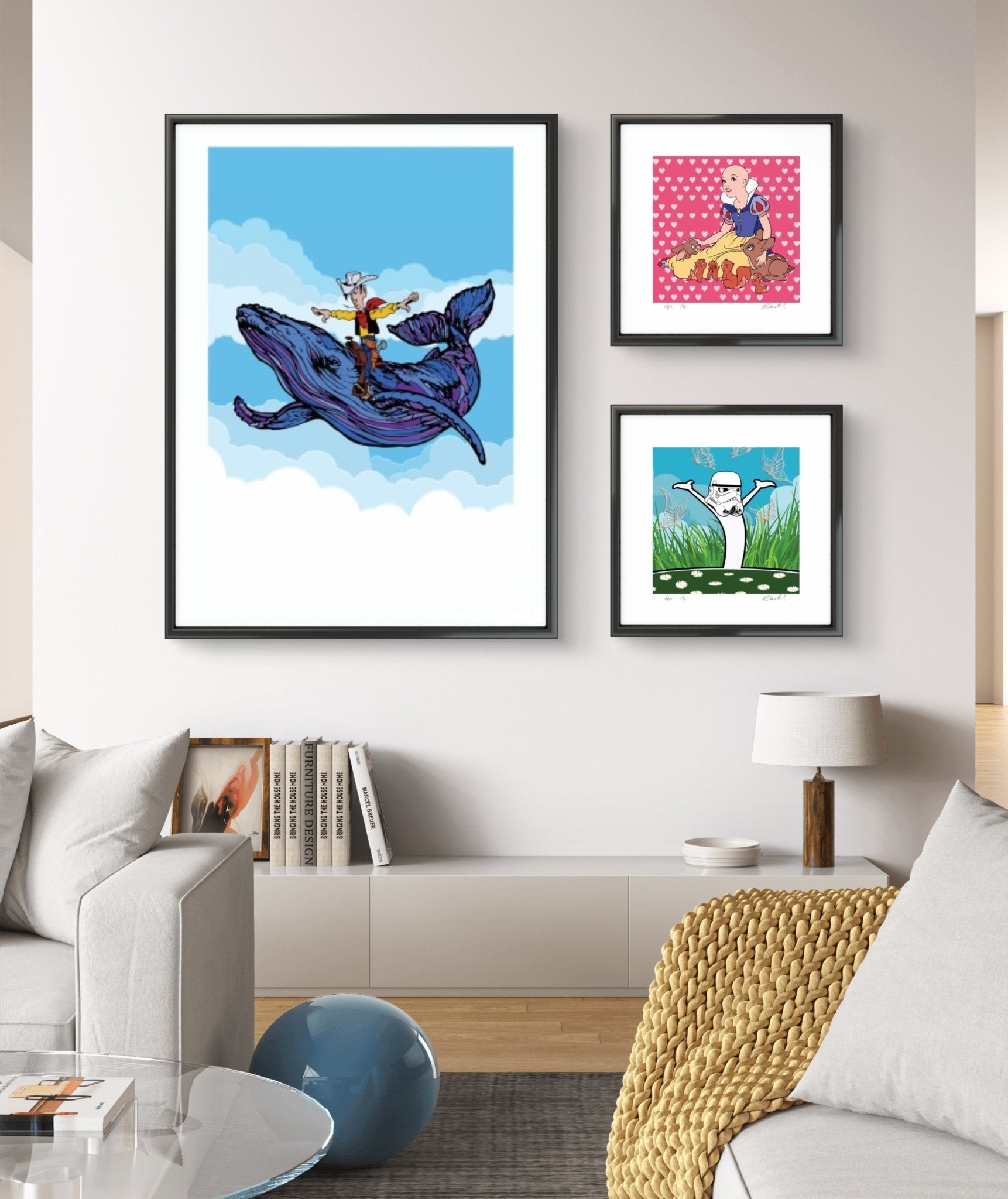 Bilde av Ronny Bank "Den vakreste" laget av Ronny Bank, popart kunst fra Galleri2b