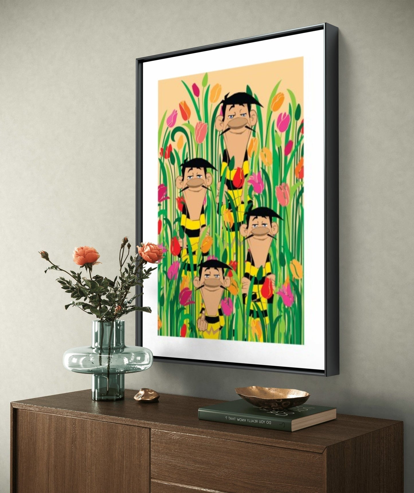 Bilde av Ronny Bank "Flipping the bird" laget av Ronny Bank, popart kunst fra Galleri2b