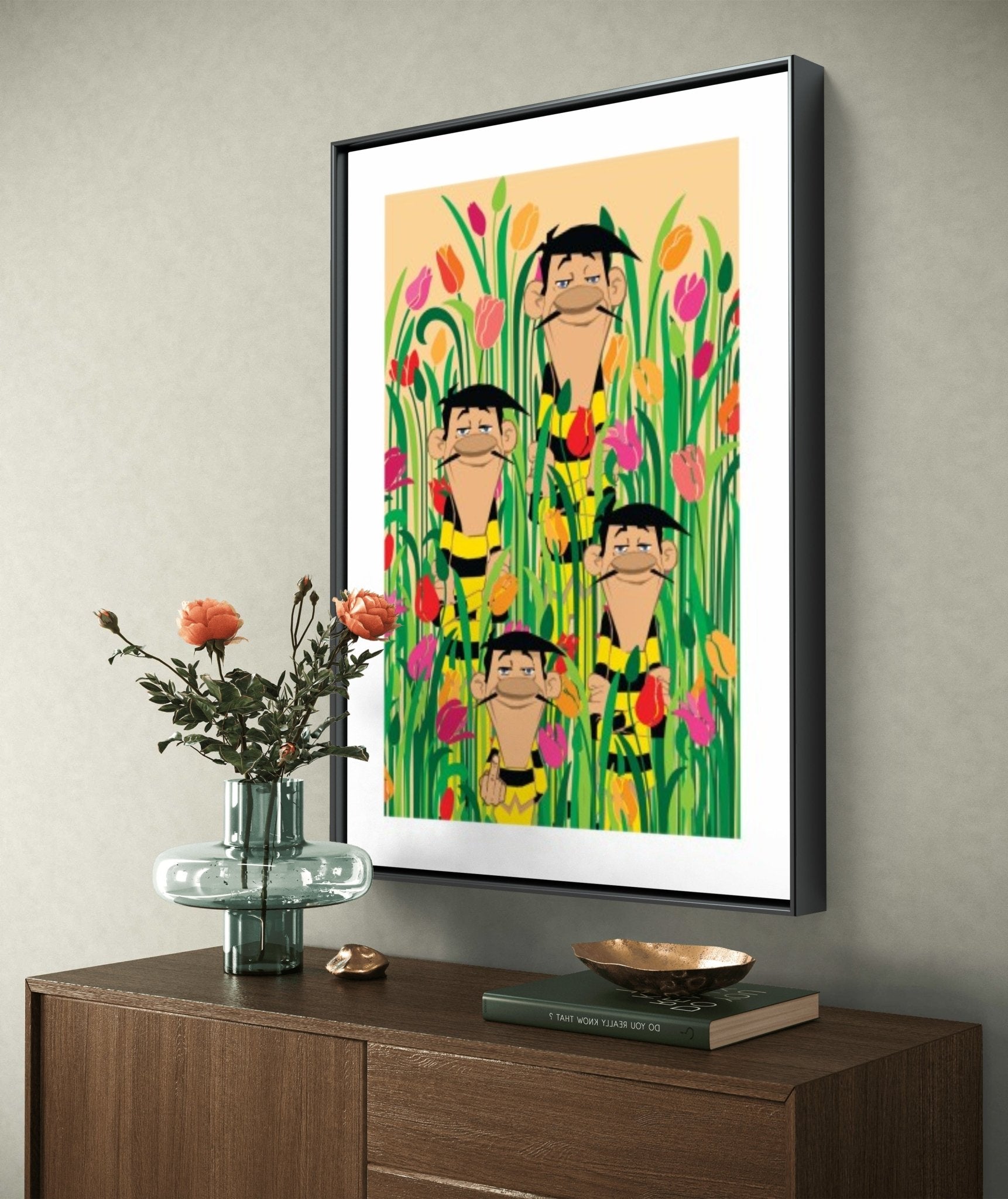 Bilde av Ronny Bank "Flipping the bird" laget av Ronny Bank, popart kunst fra Galleri2b