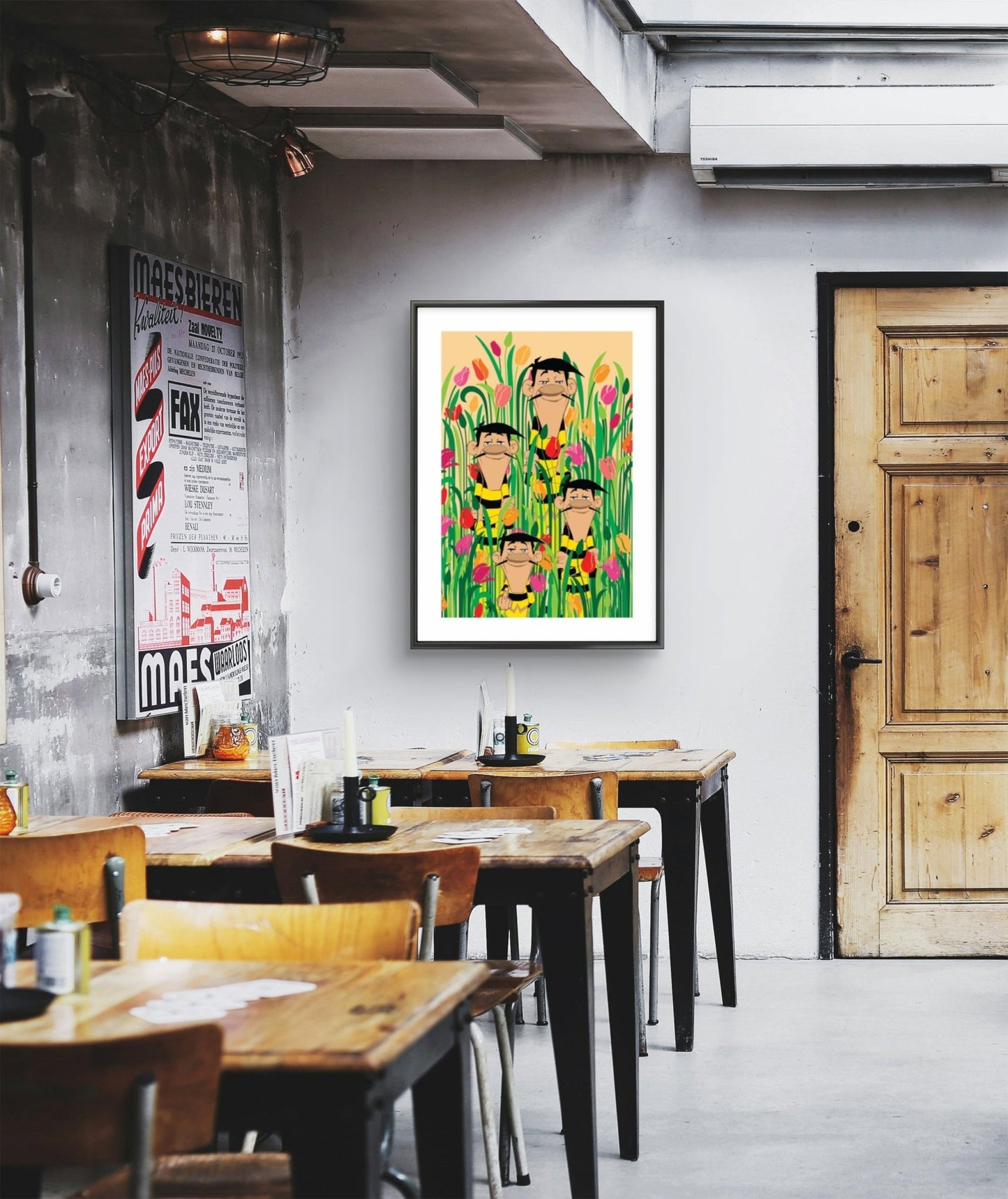 Bilde av Ronny Bank "Flipping the bird" laget av Ronny Bank, popart kunst fra Galleri2b