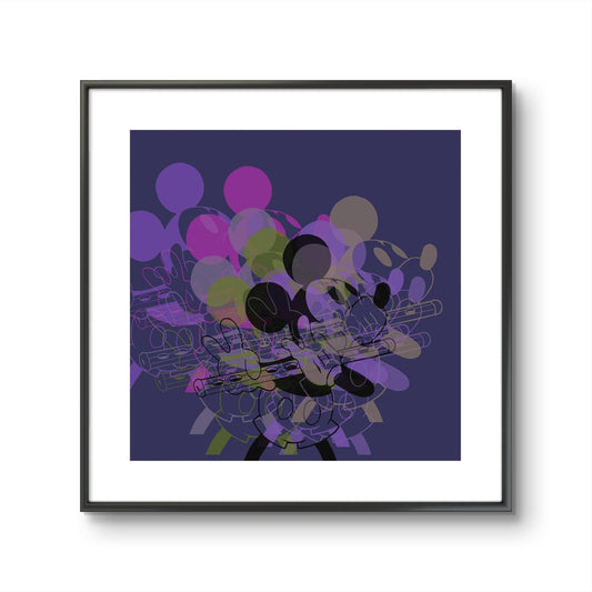 Bilde av Ronny Bank "Fløyte" laget av Ronny Bank, popart kunst fra Galleri2b