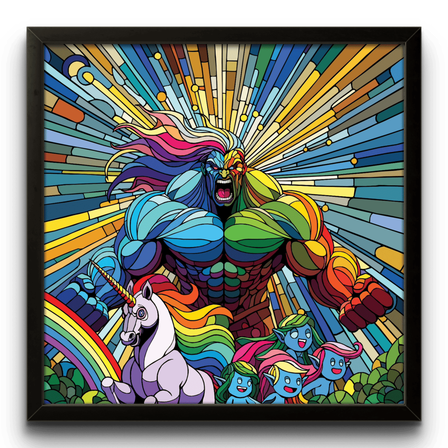 Bilde av Ronny Bank "Gaylord" 90X90cm laget av Ronny Bank, popart kunst fra Galleri2b