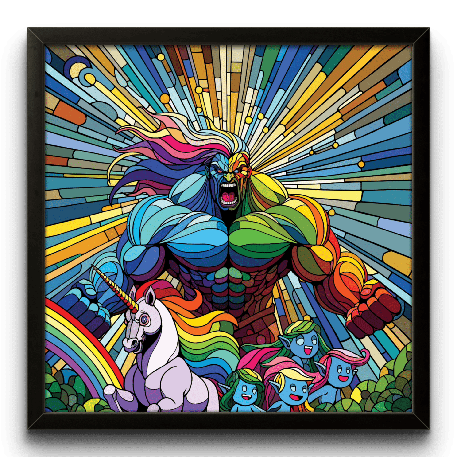 Bilde av Ronny Bank "Gaylord" 90X90cm laget av Ronny Bank, popart kunst fra Galleri2b