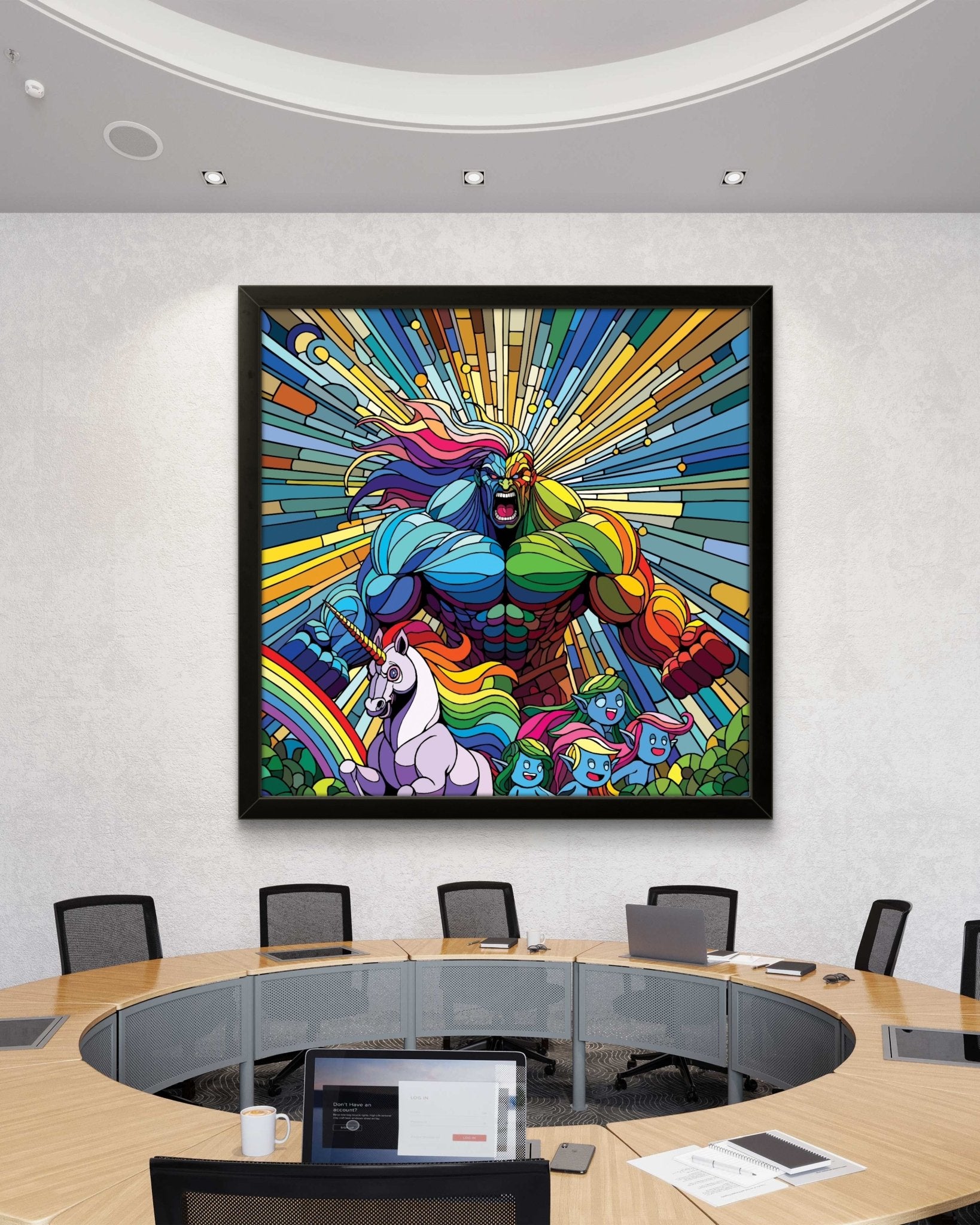 Bilde av Ronny Bank "Gaylord" 90X90cm laget av Ronny Bank, popart kunst fra Galleri2b