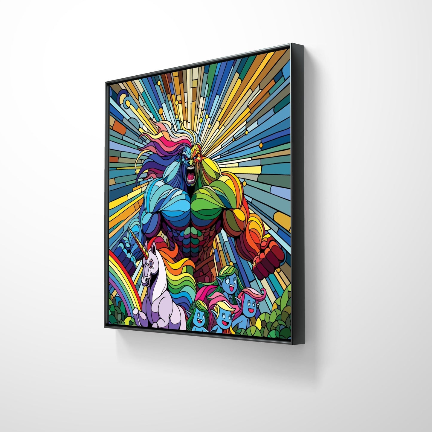 Bilde av Ronny Bank "Gaylord" 90X90cm laget av Ronny Bank, popart kunst fra Galleri2b