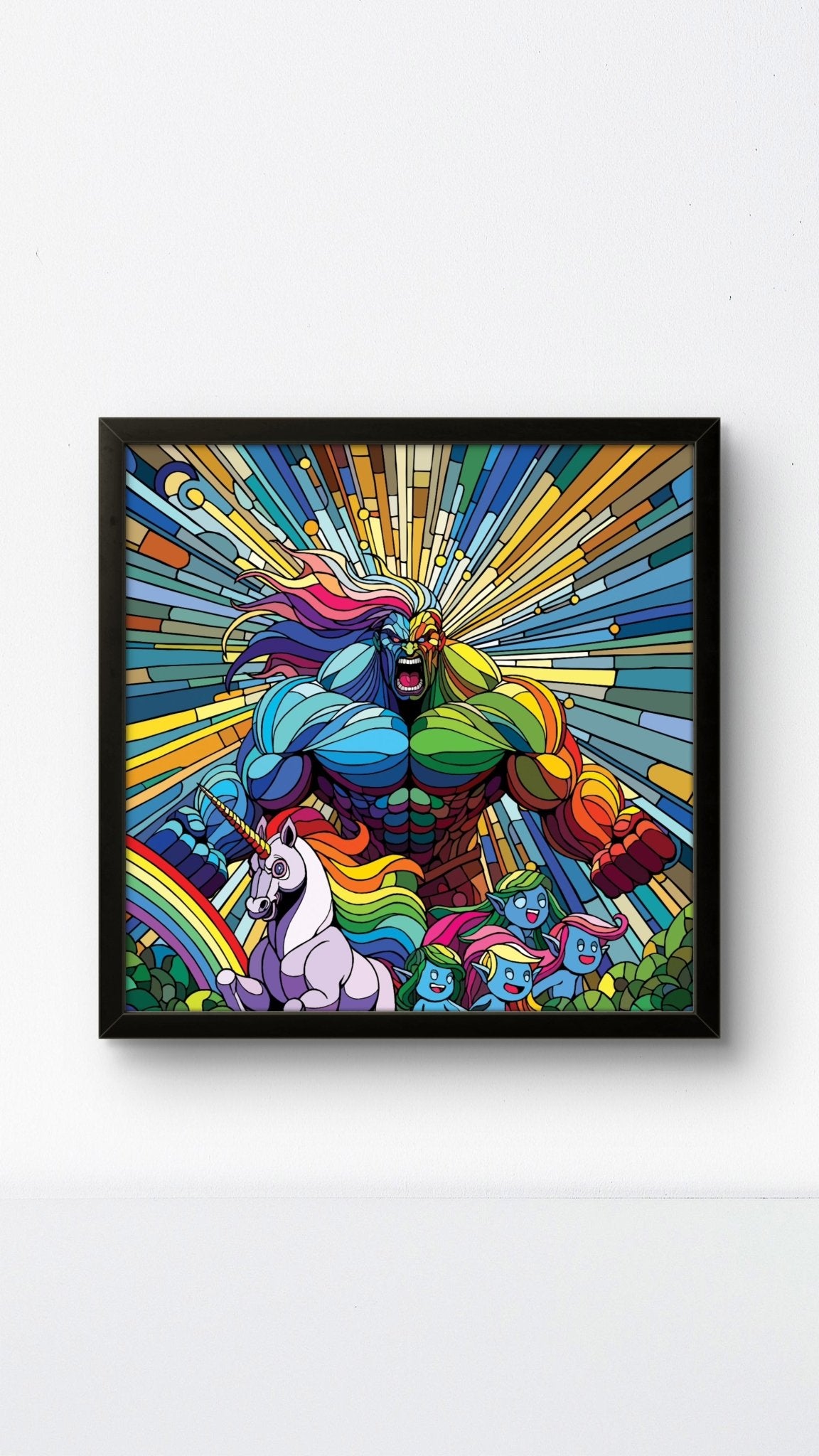 Bilde av Ronny Bank "Gaylord" 90X90cm laget av Ronny Bank, popart kunst fra Galleri2b