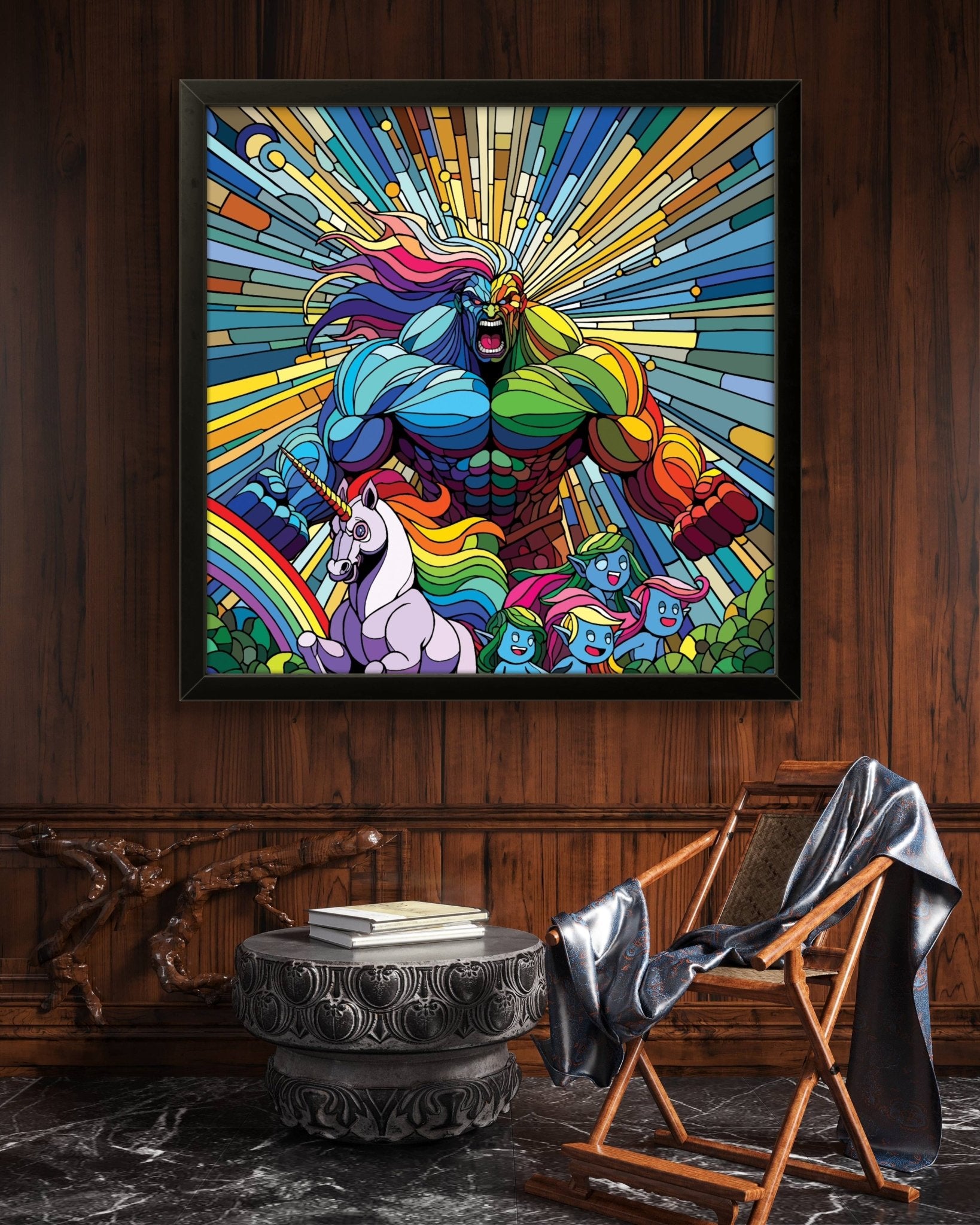 Bilde av Ronny Bank "Gaylord" 90X90cm laget av Ronny Bank, popart kunst fra Galleri2b