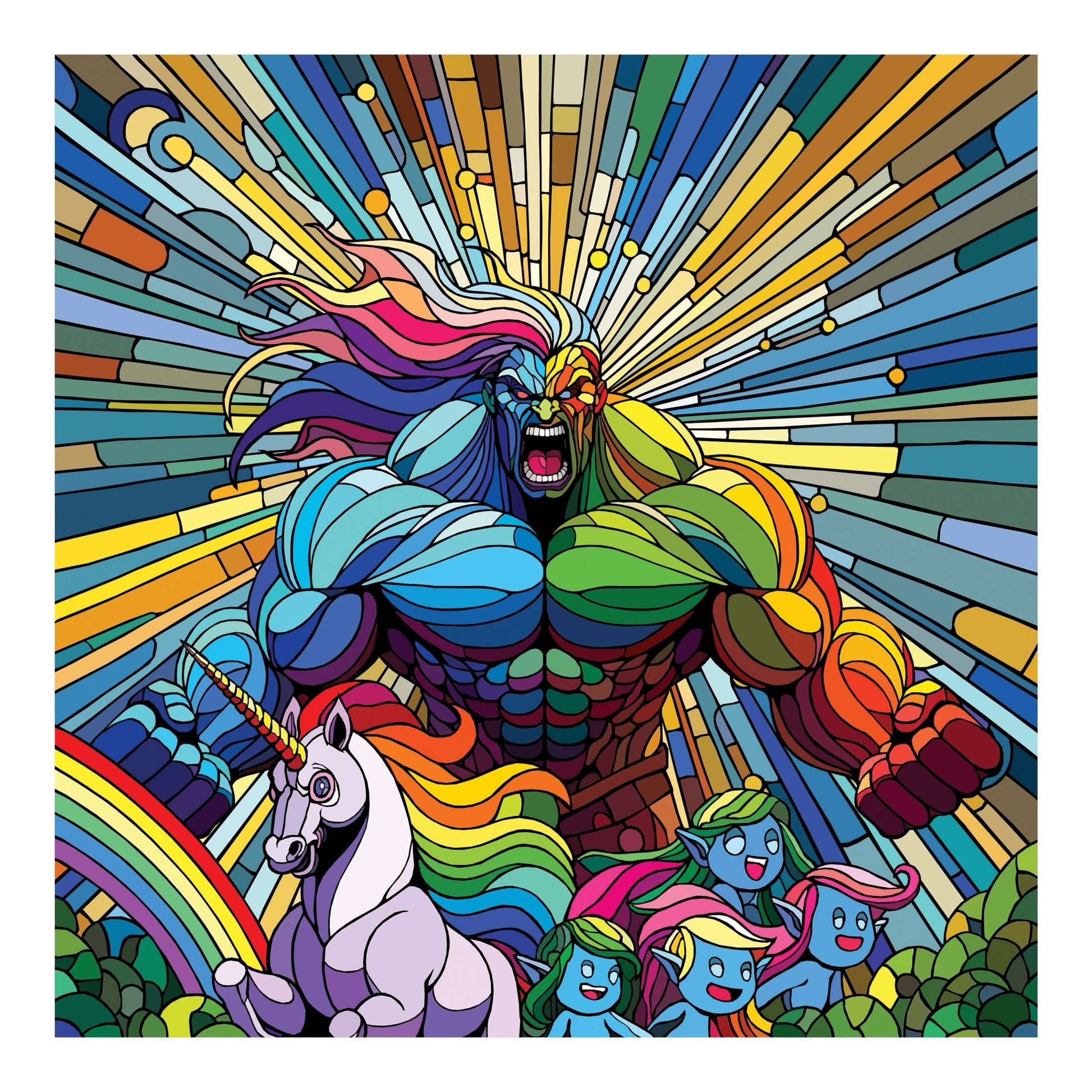 Bilde av Ronny Bank "Gaylord" 90X90cm laget av Ronny Bank, popart kunst fra Galleri2b