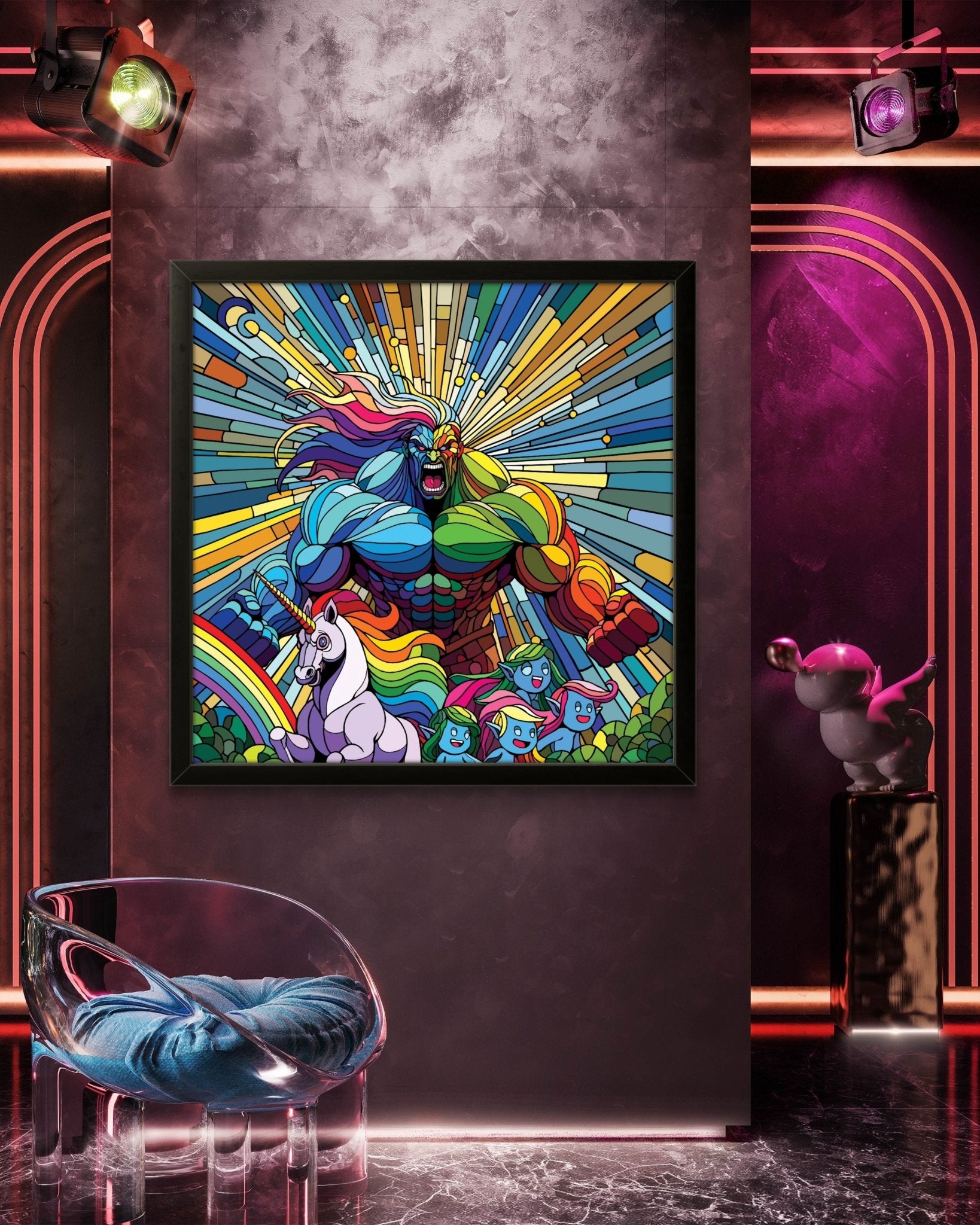 Bilde av Ronny Bank "Gaylord" 90X90cm laget av Ronny Bank, popart kunst fra Galleri2b