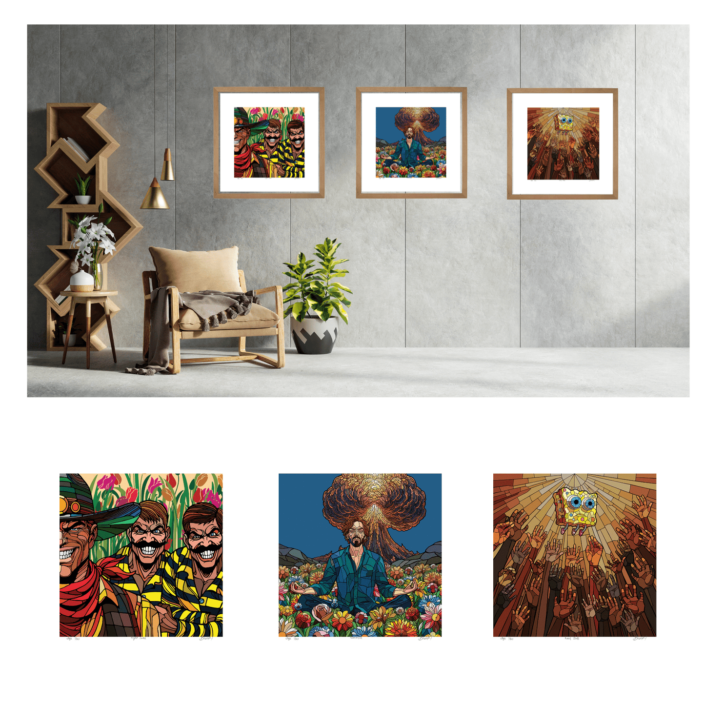 Bilde av Ronny Bank - "Hail Bob" - 2025 edition laget av Ronny Bank, popart kunst fra Galleri2b