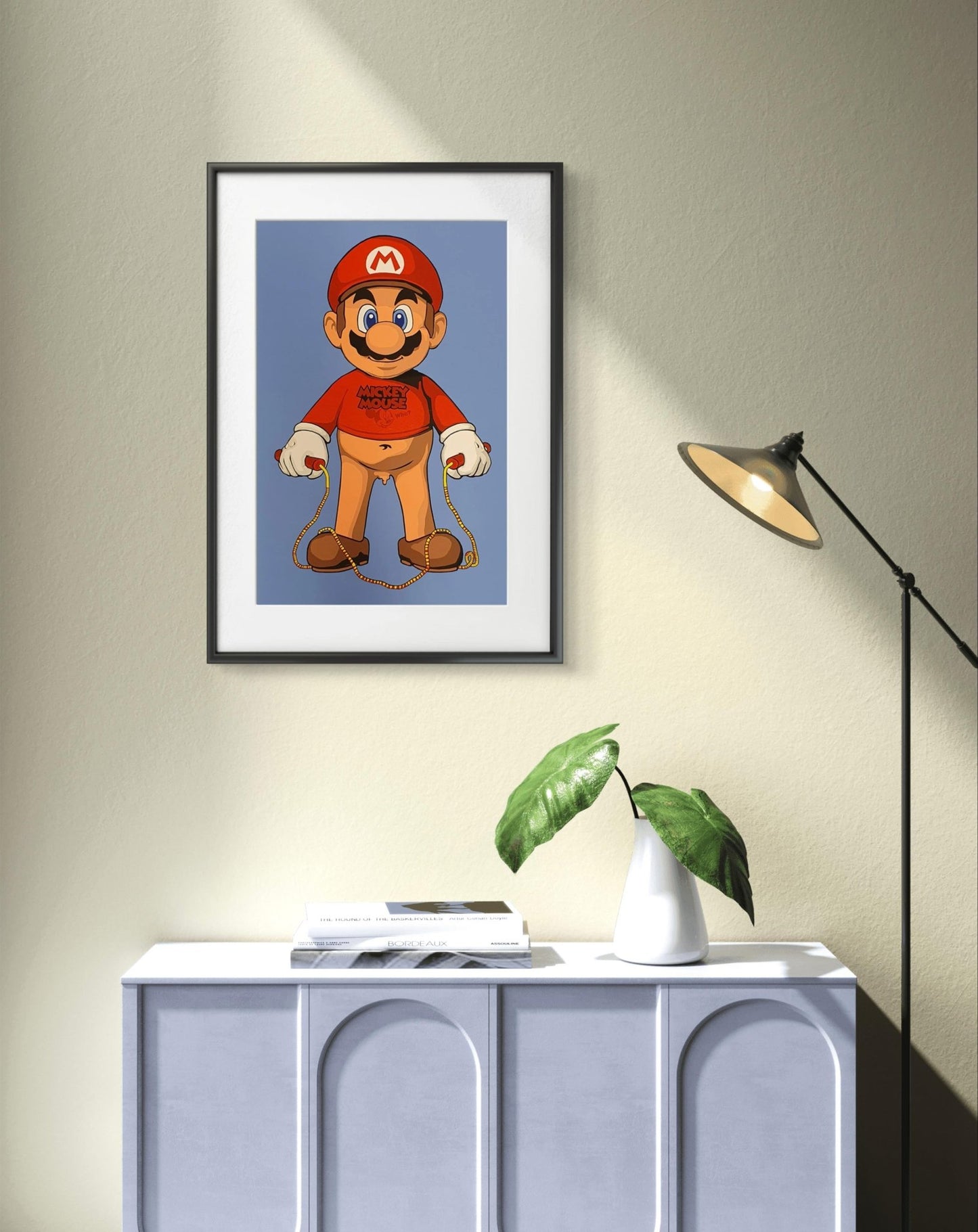 Bilde av Ronny Bank "Hoppe hoppetau?" laget av Ronny Bank, popart kunst fra Galleri2b