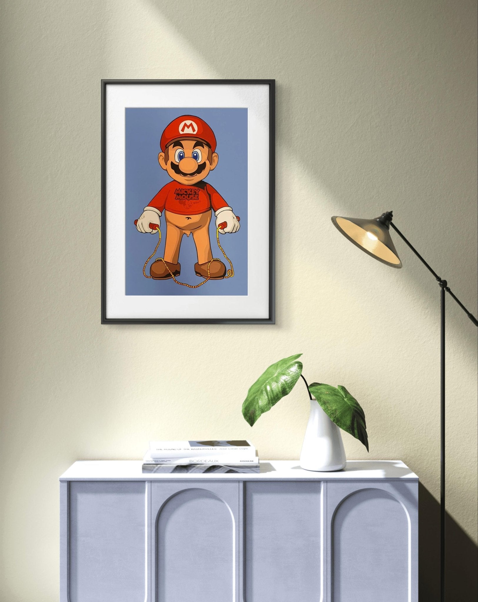 Bilde av Ronny Bank "Hoppe hoppetau?" laget av Ronny Bank, popart kunst fra Galleri2b