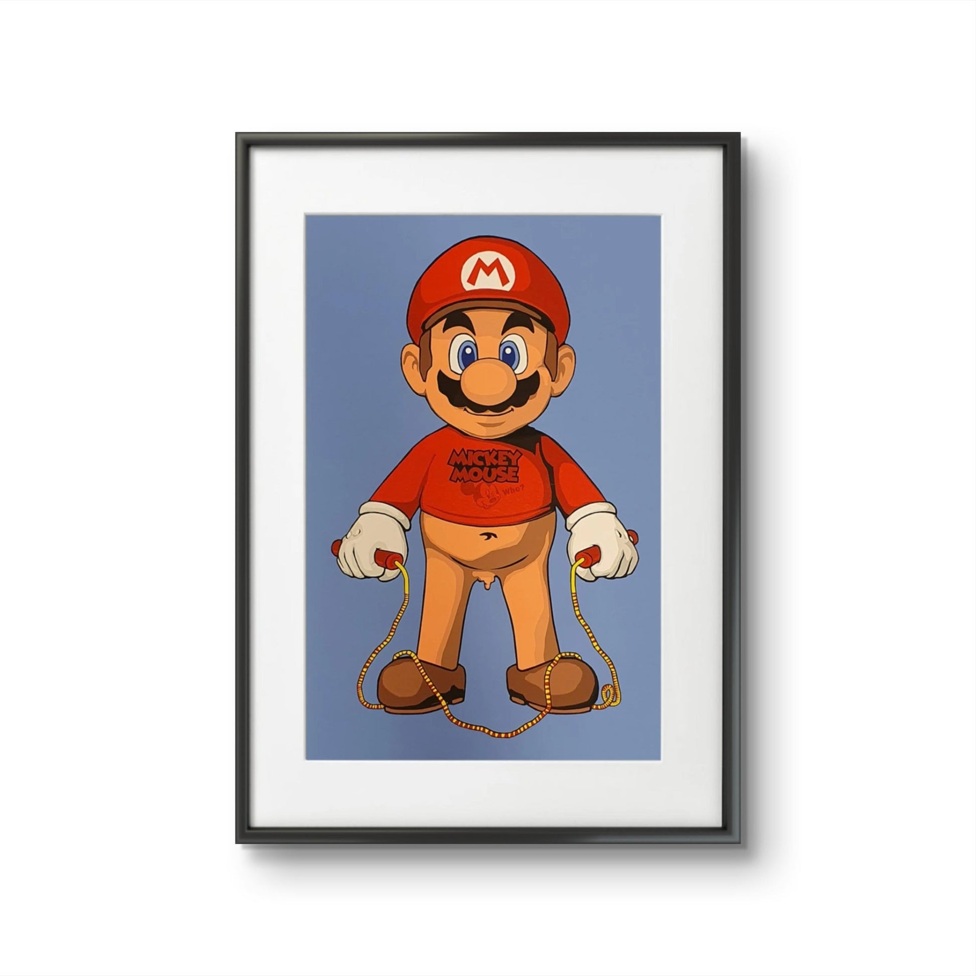 Bilde av Ronny Bank "Hoppe hoppetau?" laget av Ronny Bank, popart kunst fra Galleri2b