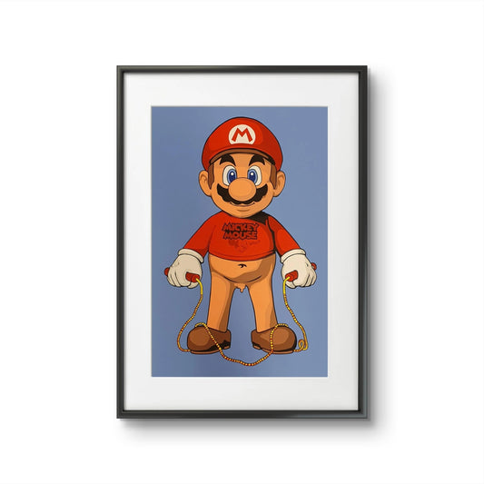 Bilde av Ronny Bank "Hoppe hoppetau?" laget av Ronny Bank, popart kunst fra Galleri2b