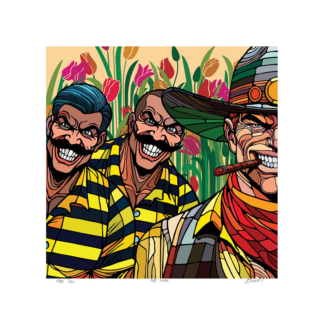 Bilde av Ronny Bank - "Left side" - 2025 edition laget av Ronny Bank, popart kunst fra Galleri2b