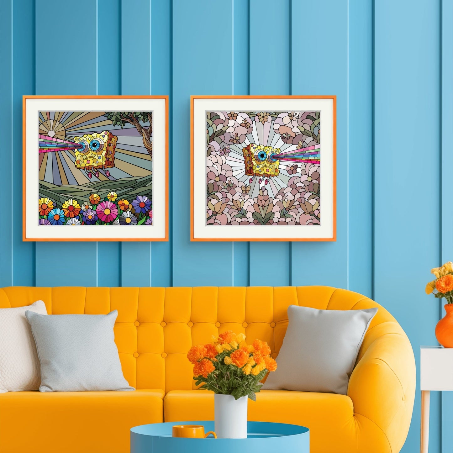 Bilde av Ronny Bank "Lost" 15X15cm laget av Ronny Bank, popart kunst fra Galleri2b