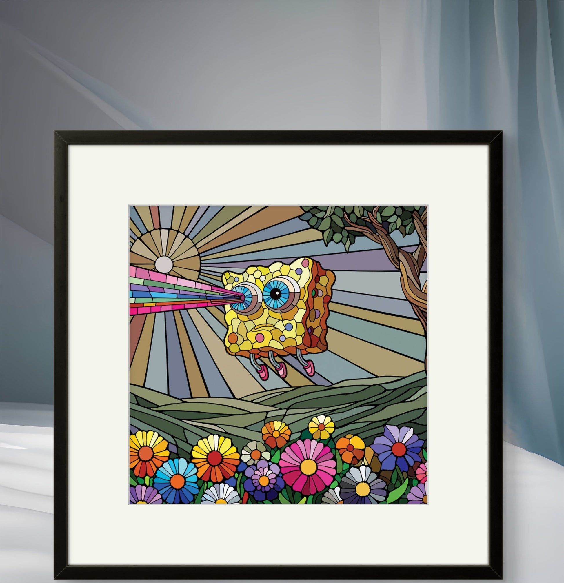 Bilde av Ronny Bank "Lost" 15X15cm laget av Ronny Bank, popart kunst fra Galleri2b