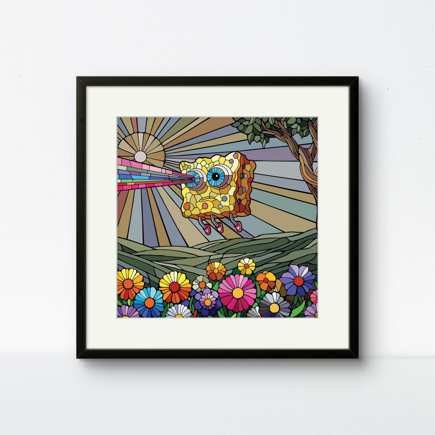 Bilde av Ronny Bank "Lost" 15X15cm laget av Ronny Bank, popart kunst fra Galleri2b