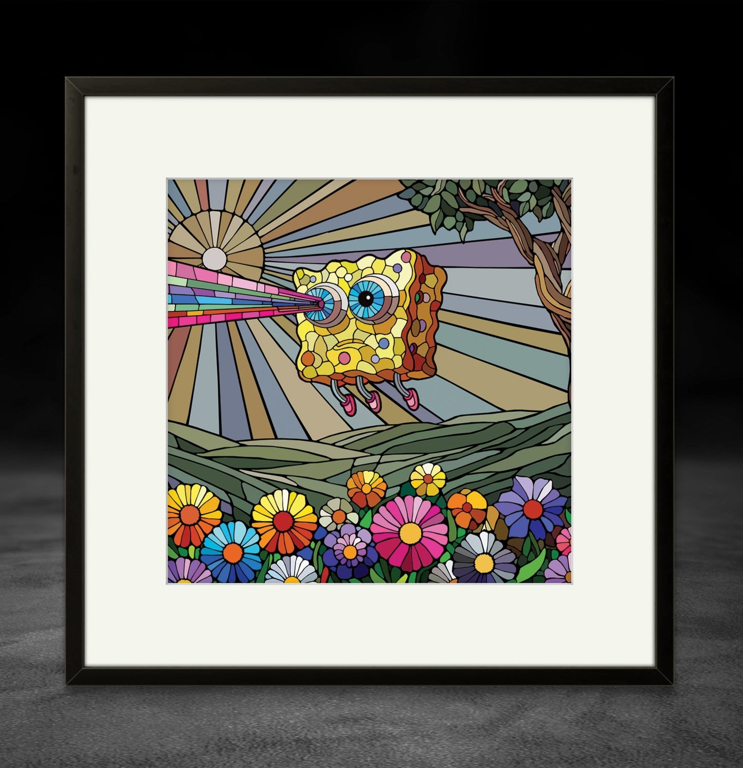 Bilde av Ronny Bank "Lost" 15X15cm laget av Ronny Bank, popart kunst fra Galleri2b