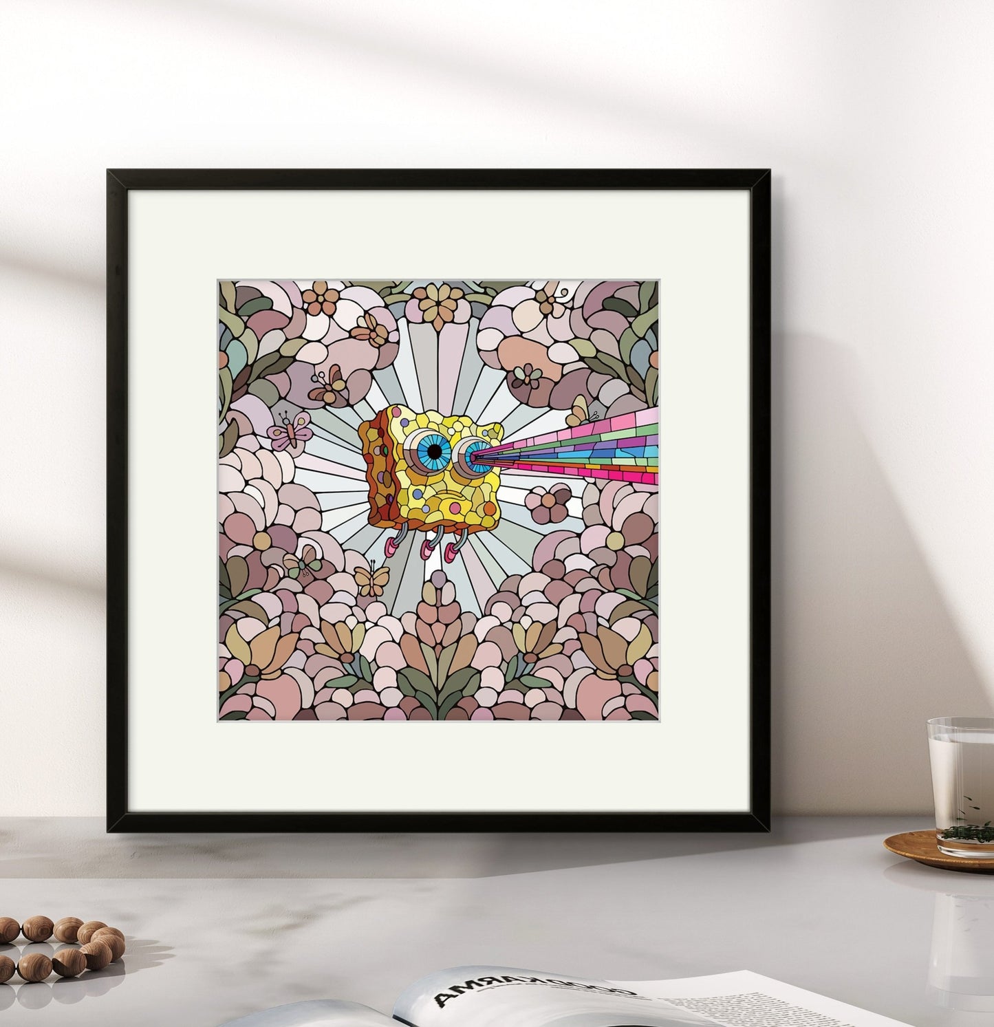 Bilde av Ronny Bank "Lost Again" 15X15cm laget av Ronny Bank, popart kunst fra Galleri2b