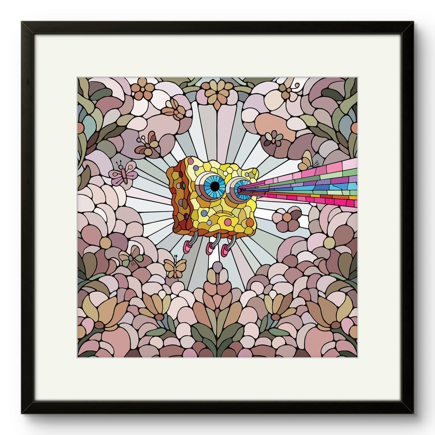 Bilde av Ronny Bank "Lost Again" 15X15cm laget av Ronny Bank, popart kunst fra Galleri2b