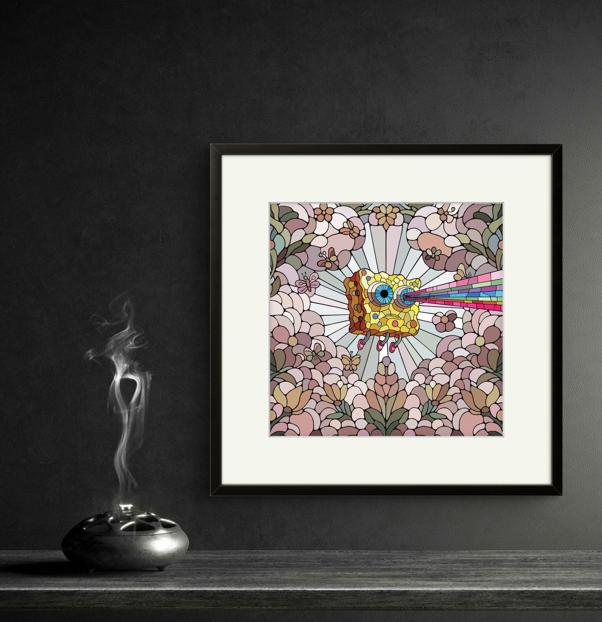 Bilde av Ronny Bank "Lost Again" 15X15cm laget av Ronny Bank, popart kunst fra Galleri2b