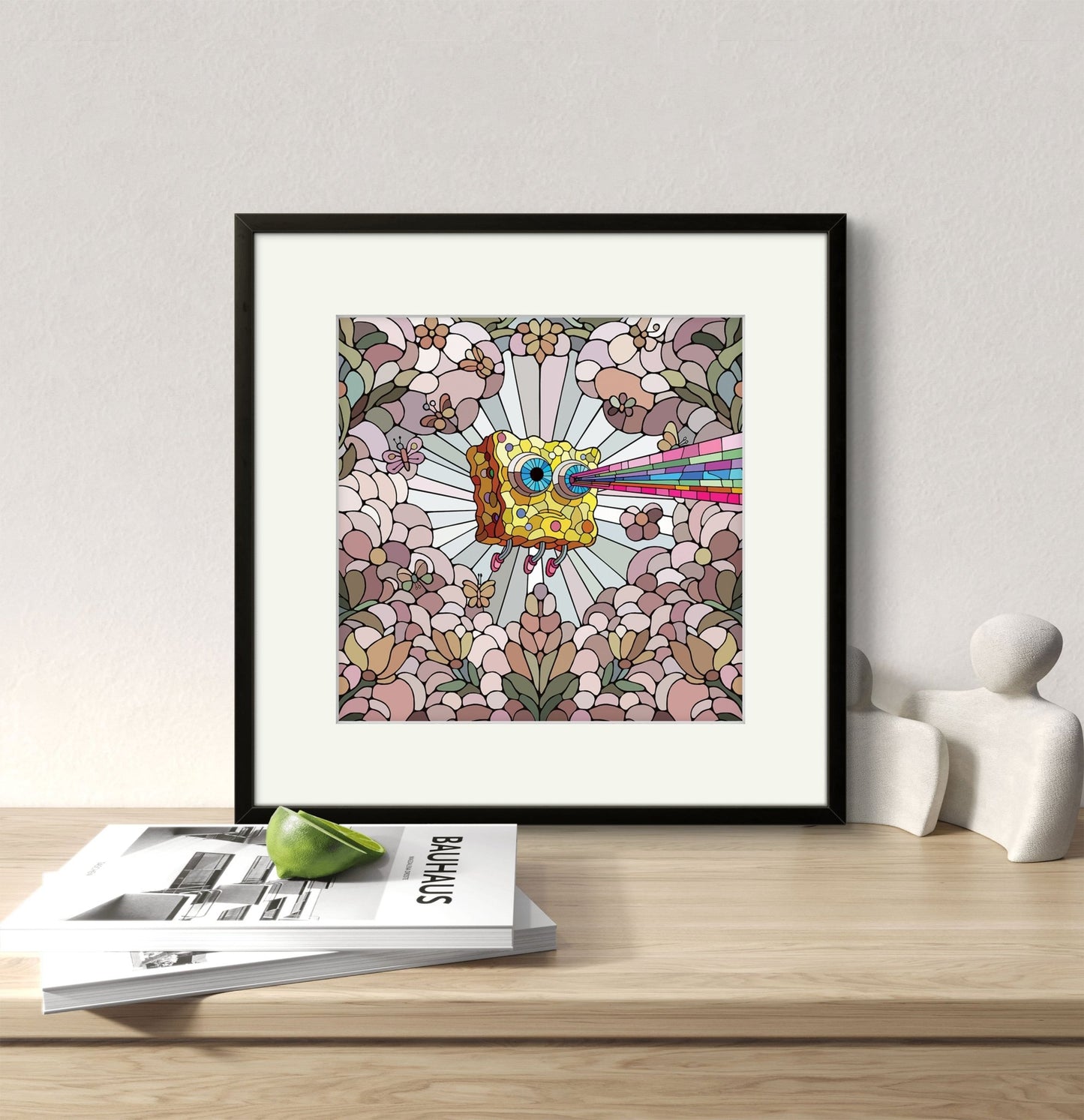 Bilde av Ronny Bank "Lost Again" 15X15cm laget av Ronny Bank, popart kunst fra Galleri2b