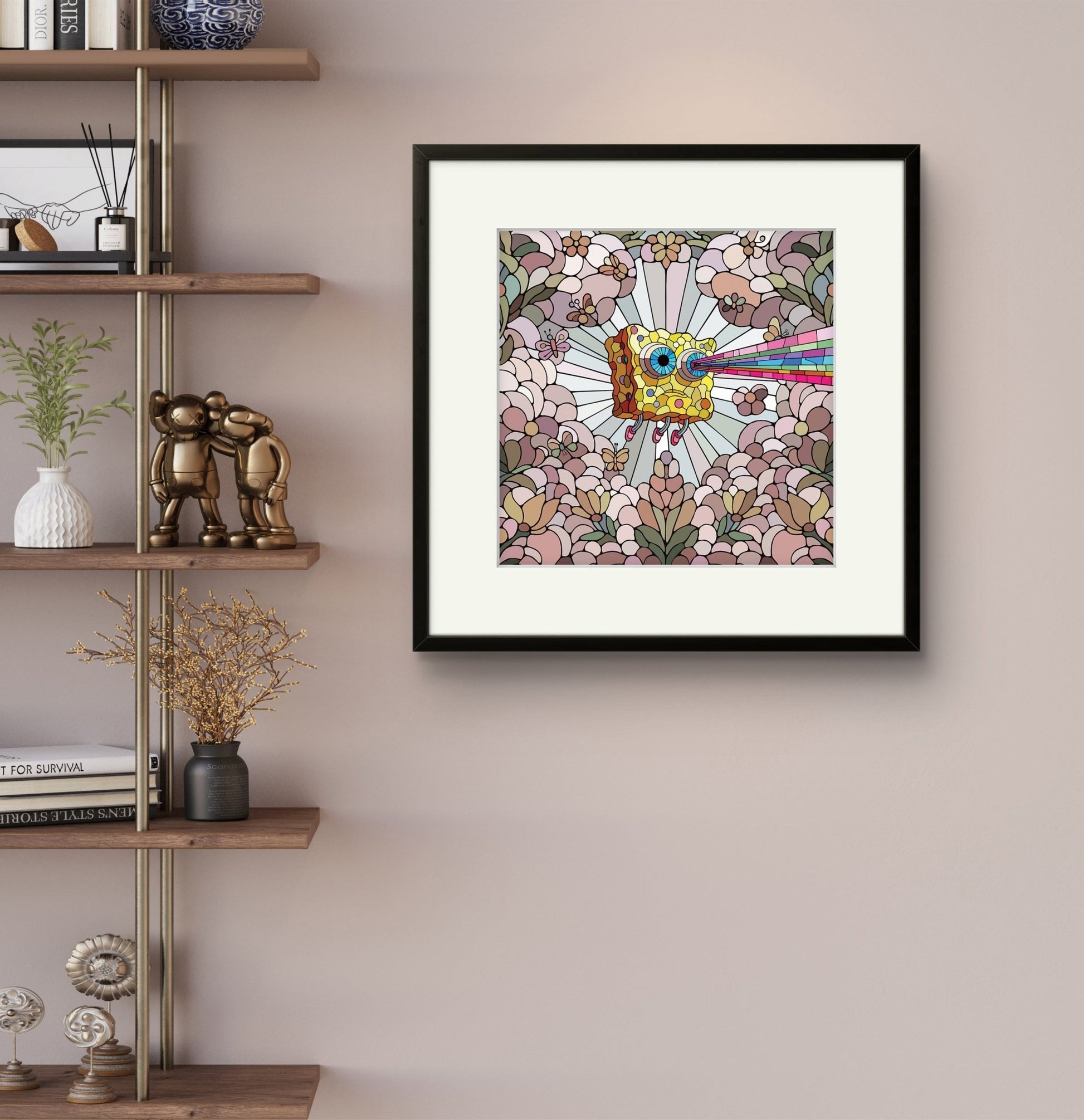 Bilde av Ronny Bank "Lost Again" 15X15cm laget av Ronny Bank, popart kunst fra Galleri2b