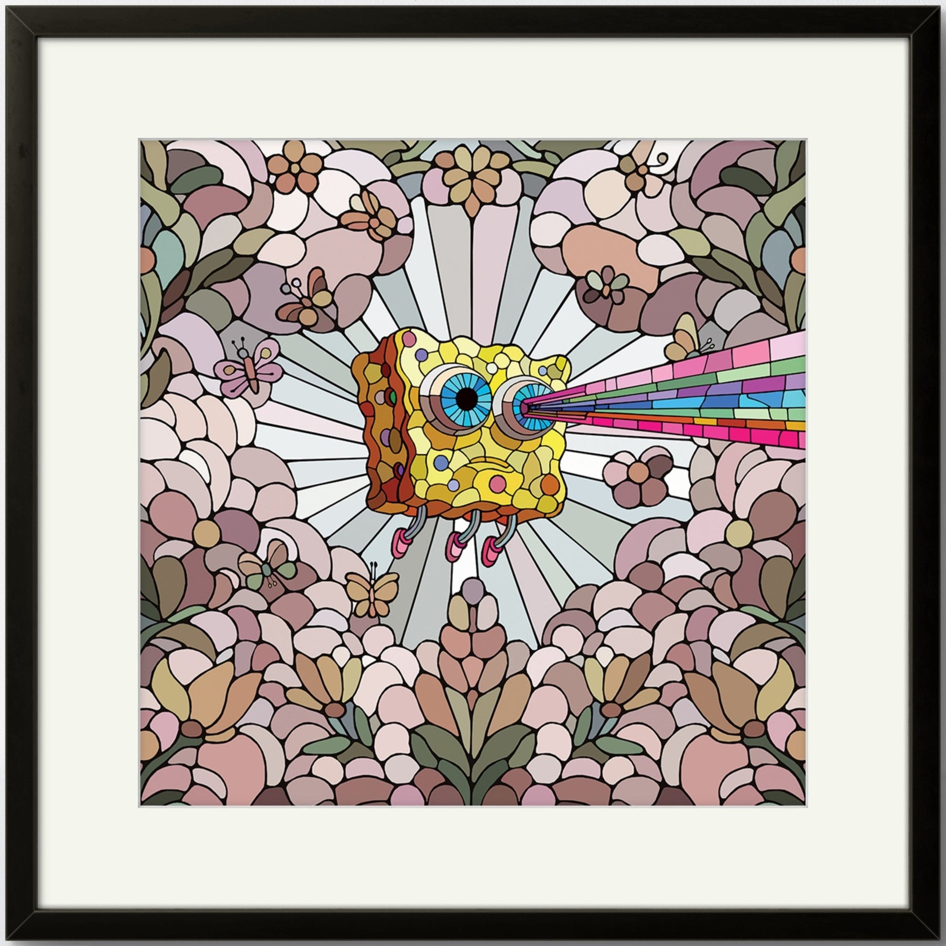 Bilde av Ronny Bank "Lost Again" 15X15cm laget av Ronny Bank, popart kunst fra Galleri2b