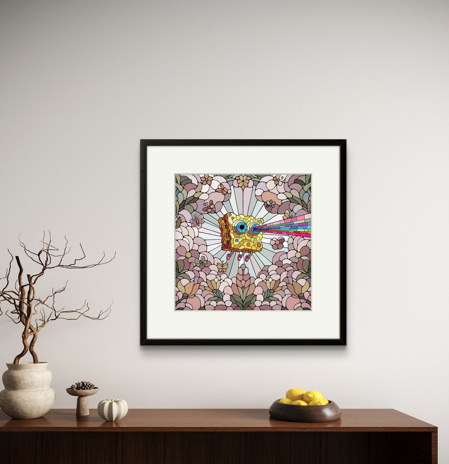 Bilde av Ronny Bank "Lost Again" 15X15cm laget av Ronny Bank, popart kunst fra Galleri2b