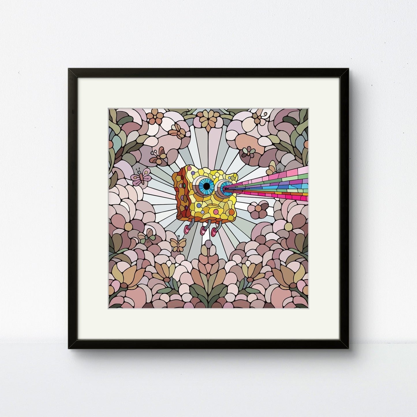 Bilde av Ronny Bank "Lost Again" 15X15cm laget av Ronny Bank, popart kunst fra Galleri2b