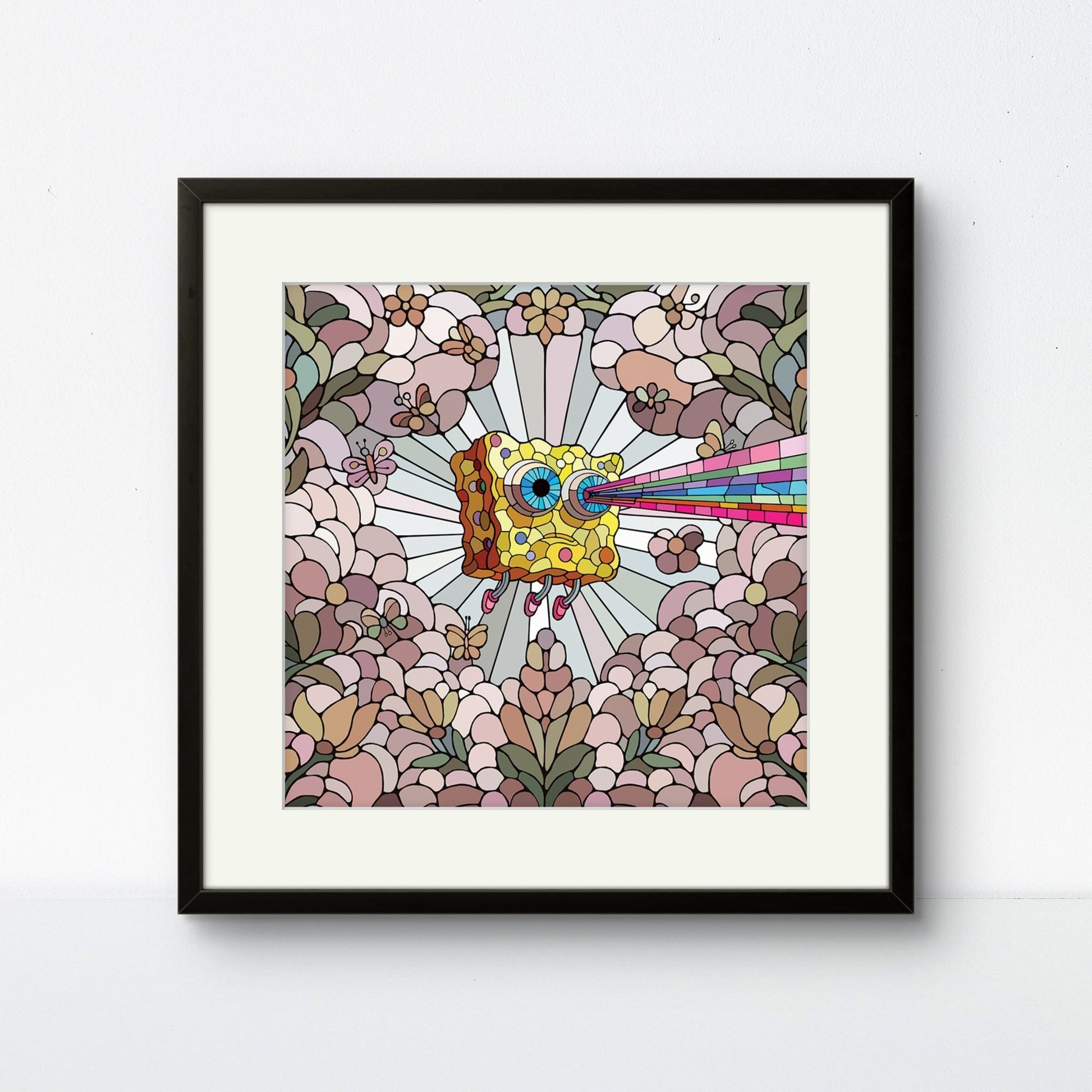 Bilde av Ronny Bank "Lost Again" 15X15cm laget av Ronny Bank, popart kunst fra Galleri2b