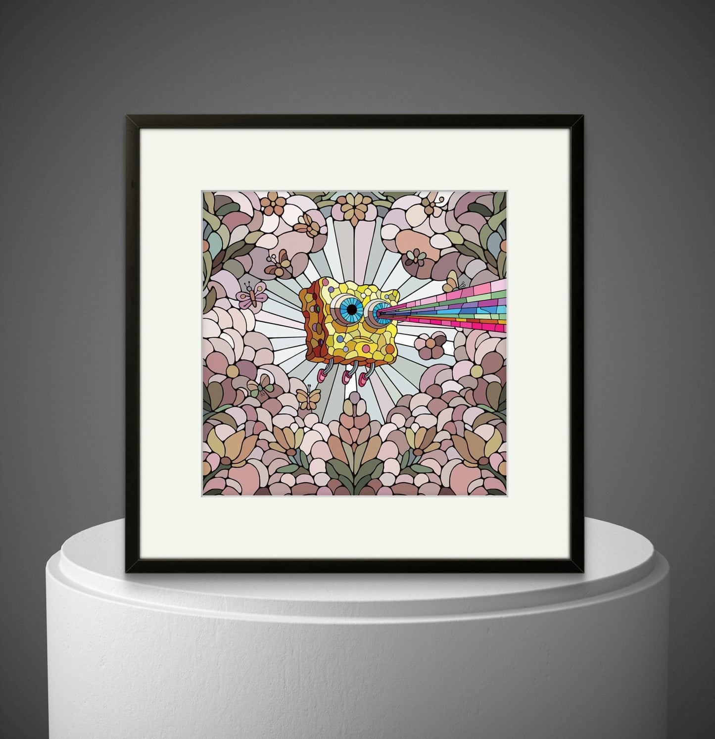 Bilde av Ronny Bank "Lost Again" 15X15cm laget av Ronny Bank, popart kunst fra Galleri2b