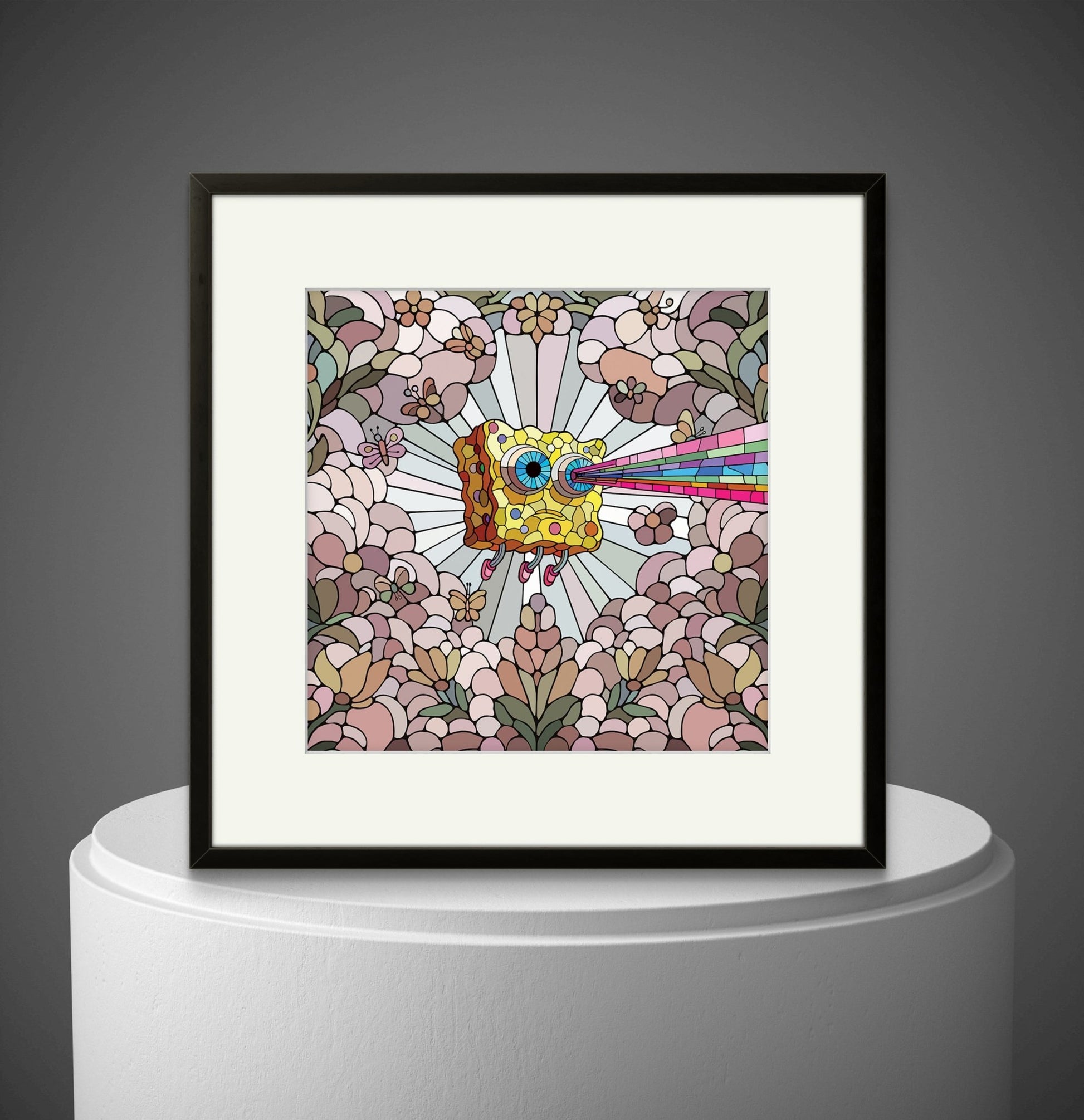 Bilde av Ronny Bank "Lost Again" 15X15cm laget av Ronny Bank, popart kunst fra Galleri2b