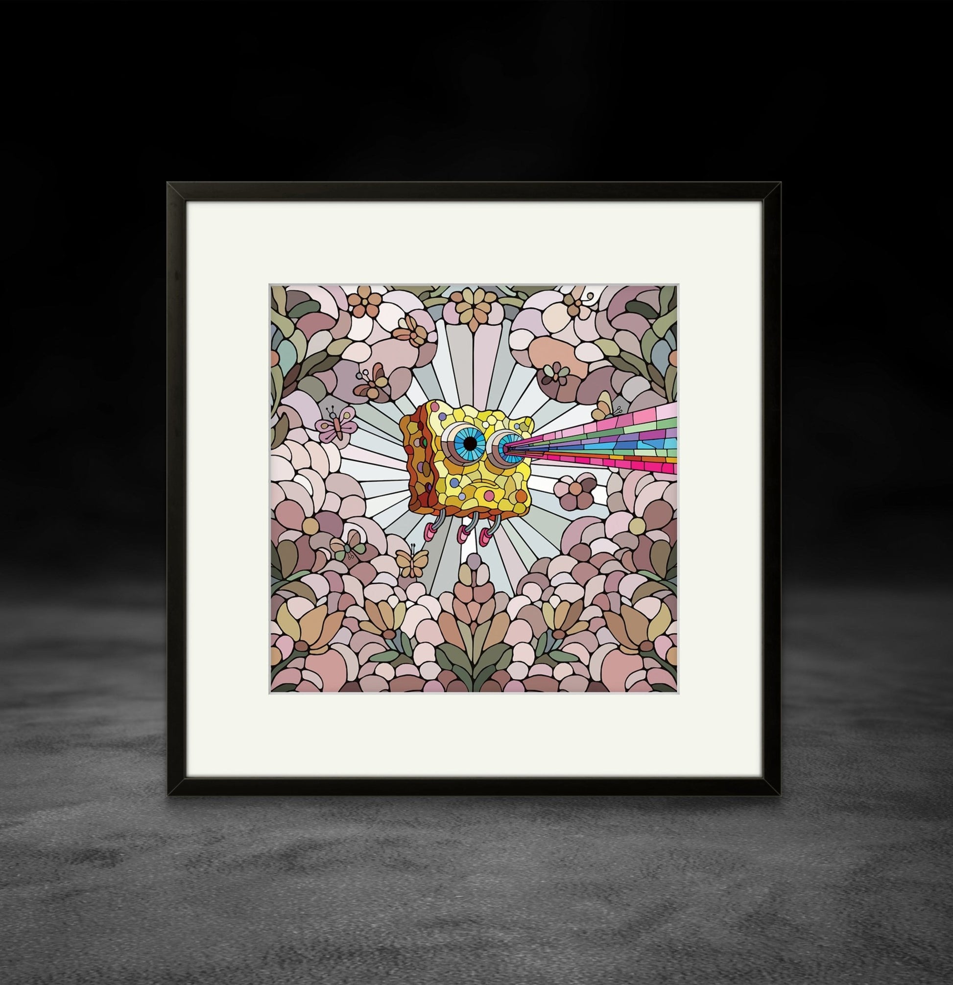 Bilde av Ronny Bank "Lost Again" 15X15cm laget av Ronny Bank, popart kunst fra Galleri2b