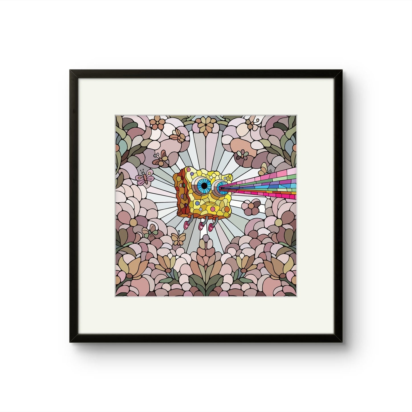 Bilde av Ronny Bank "Lost Again" 15X15cm laget av Ronny Bank, popart kunst fra Galleri2b